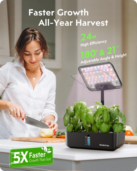 GARDENCUBE 12-Pod Hydroponic Herb Garden Kit (image 3)