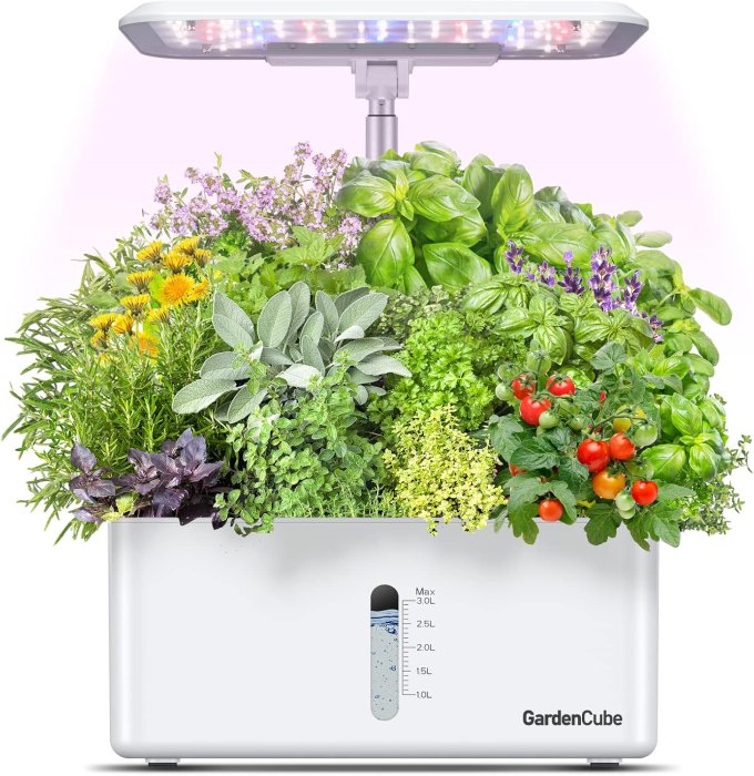 GARDENCUBE Hydroponic Herb Garden Kit (White)