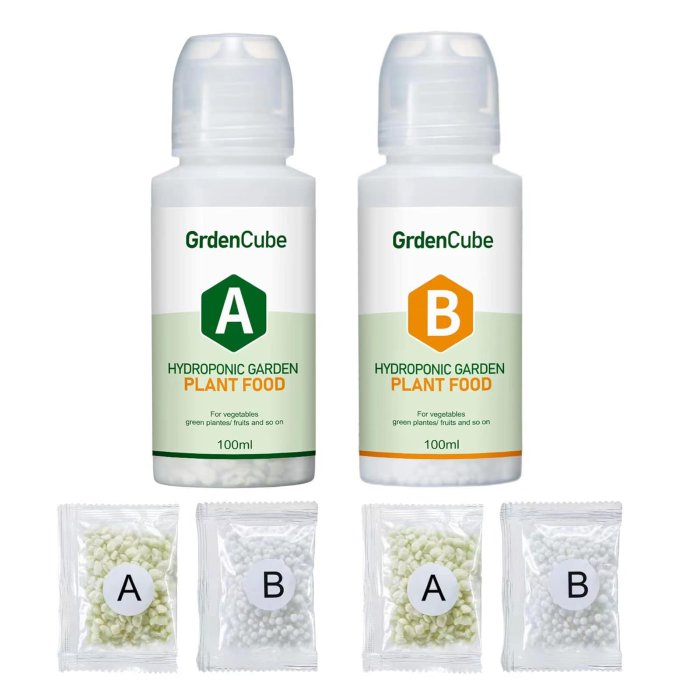 Hydroponic Plant Food A&B Fertilizer (Vegetables Fruits Flowers)